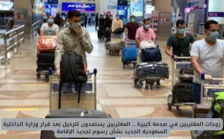 صدمة كبيرة لزوجات المغتربين بعد قرار وزارة الداخلية السعودية الجديد بخصوص رسوم تجديد الإقامة والرحيل المرتقب للمغتربين