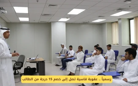 رسميًا عقوبة صارمة تصل إلى خصم 15 درجة للطلاب