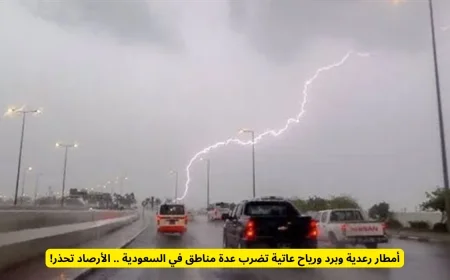 الأرصاد تحذر من أمطار رعدية وبرد ورياح قوية تجتاح مناطق واسعة في السعودية
