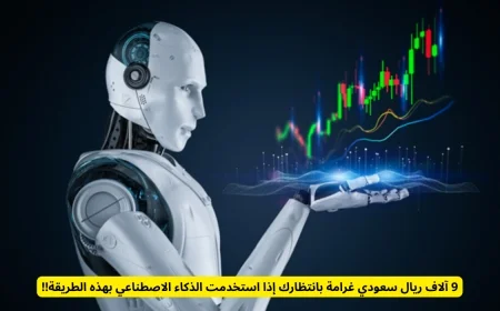 غرامة تصل إلى 9 آلاف ريال سعودي تنتظرك عند استخدام الذكاء الاصطناعي بأساليب خاطئة