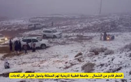 عاصفة قطبية غير مسبوقة تهدد المملكة وتحوّل الليالي إلى ثلاجات قادمة من الشمال