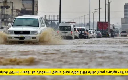 تحذير الأرصاد السعودية من أمطار غزيرة ورياح قوية تضرب مناطق المملكة مع توقع سيول وضباب قريباً