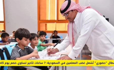 أعطال نظام حضوري تثير غضب المعلمين في السعودية: تأخير 7 ساعات يؤدي لخصم يومي كامل