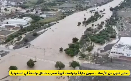 تحذير خطير من الأرصاد: سيول جارفة وعواصف عاتية تجتاح مناطق واسعة في السعودية