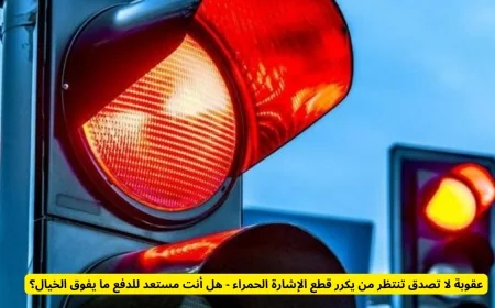 هل تستطيع تحمل العقوبة المدهشة لتكرار قطع الإشارة الحمراء؟ اكتشف التفاصيل المذهلة الآن