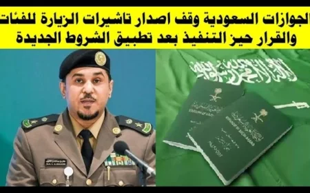 الجوازات السعودية توقف تأشيرات الزيارة لهذه الفئات بعد تنفيذ القرار
