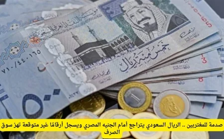صدمة للمغتربين: انخفاض الريال السعودي أمام الجنيه المصري يغير موازين سوق الصرف ويسجل أرقامًا مفاجئة
