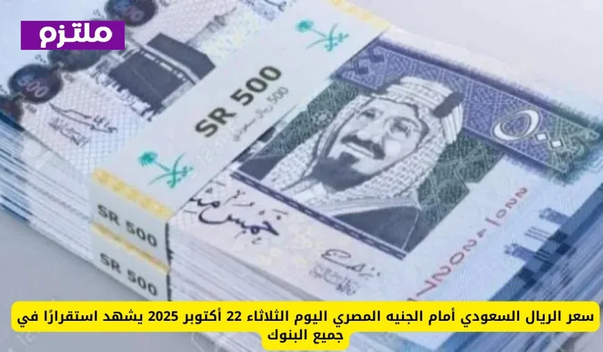 استقرار سعر الريال السعودي مقابل الجنيه المصري اليوم 2025 في جميع البنوك
