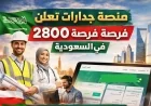 اكتشف الآن 2800 وظيفة جديدة في السعودية عبر منصة جدارات – تفاصيل متنوعة حسب القطاعات والمناطق
