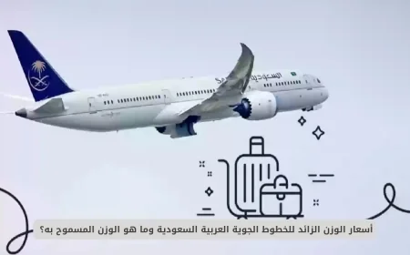 تعرف على أسعار الوزن الزائد للخطوط الجوية السعودية والحد الأقصى للوزن المسموح به للسفر