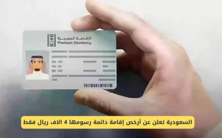 السعودية تقدم إقامة دائمة بسعر لا يصدق 4000 ريال فقط