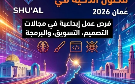 فرص عمل إبداعية في عُمان 2026: انضم إلى شركة شعل للحلول الذكية في مجالات التصميم والتسويق والبرمجة