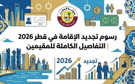 رسوم تجديد الإقامة في قطر 2026 تعرف على التفاصيل الكاملة للمقيمين