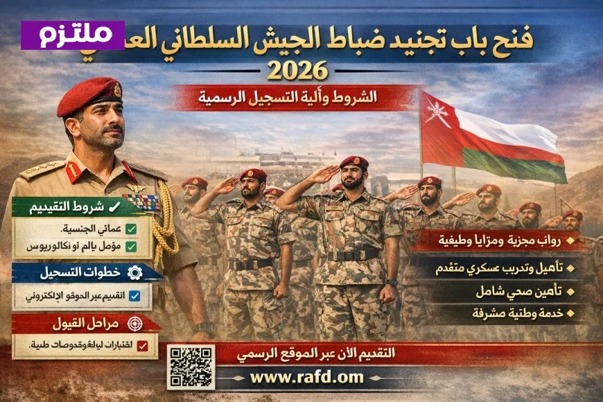 الشروط وآلية التسجيل الرسمية: فتح تجنيد ضباط الجيش السلطاني العماني 2026