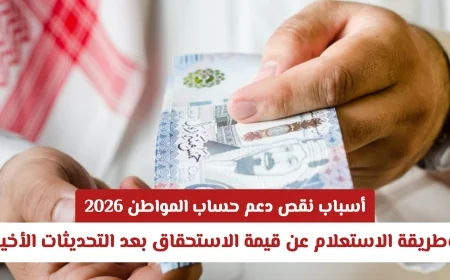 أسباب تقليص دعم حساب المواطن 2026 وكيفية معرفة قيمة الاستحقاق بعد التحديثات الأخيرة