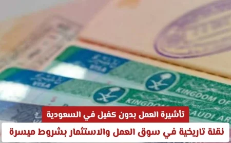 تأشيرة العمل بدون كفيل في السعودية نقلة نوعية في سوق العمل والاستثمار بشروط ميسرة