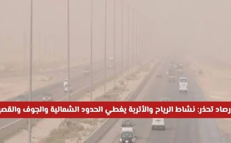 تحذير عاجل من الأرصاد السعودية: رياح نشطة وأتربة تُغطي الحدود الشمالية والجوف والقصيم تفاصيل الطقس