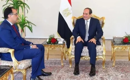 الرئيس السيسي يستعرض مع مدبولي خطط تعديل تشكيل الحكومة الحالية