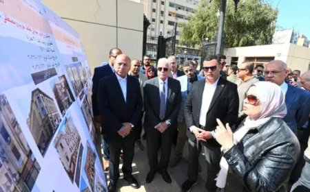وزير الإسكان ومحافظ القاهرة ومستشار الرئيس يتفقدون مشروعات تطوير القاهرة الخديوية لتعزيز التنمية المستدامة