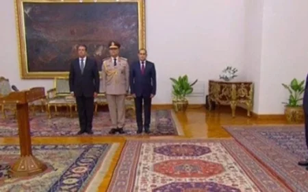 موعد أداء اليمين الدستورية للوزراء الجدد في التعديل الوزاري أمام رئيس الجمهورية