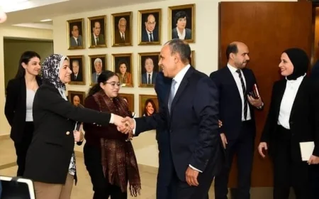 وزير الخارجية يقوم بجولة تفقدية في قطاع التعاون الدولي ويشدد على أهمية التكامل بين القضايا السياسية والاقتصادية