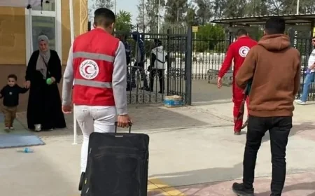 معبر رفح يفتح أبوابه لاستقبال فلسطينيين عائدين إلى قطاع غزة في دفعة جديدة