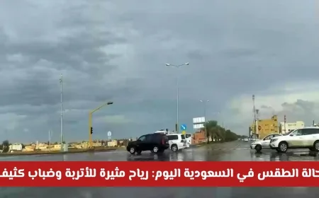 الأرصاد الجوية في السعودية: أتربة ورياح قوية وضباب كثيف يسيطر على أجواء العديد من المناطق اليوم