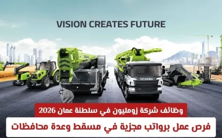 فرص عمل مميزة في زومليون سلطنة عمان 2026 برواتب مجزية في مسقط والمحافظات المختلفة