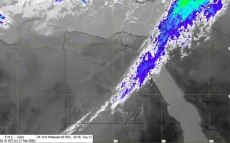 تدهور الرؤية الأفقية جنوب البلاد قبل رؤية الهلال بسبب نشاط الرياح المثيرة للأتربة حسب تقرير الأرصاد