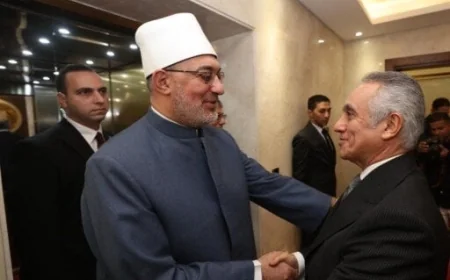 وزير العدل يلتقي بمفتي الجمهورية لتهنئته بتولي مهام منصبه الجديد