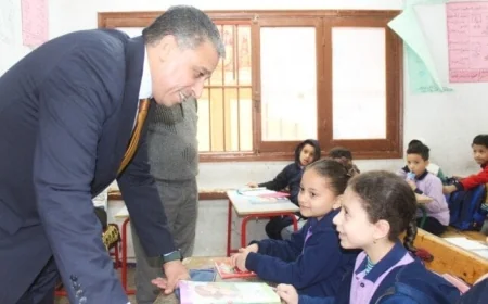 زيارة وكيل أول الوزارة إلى مدارس الوراق التعليمية تعزز الانضباط والجودة كأولويات رئيسية