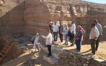 الأمين العام للمجلس الأعلى للآثار يقوم بجولة تفقدية لعدد من المشروعات الأثرية المميزة في أسوان