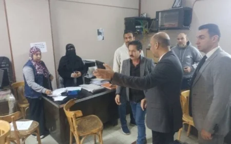 وزير العمل يقوم بجولة تفقدية في مديرية عمل القاهرة والمركز القومي للسلامة والصحة المهنية