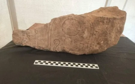 اكتشاف بقايا معبد الملك أبريس في ميت رهينة بالجيزة من خلال بعثة مصرية صينية