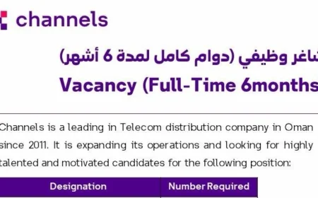 اكتشف فرص عمل مدهشة في سلطنة عمان شركة Channels تقدم وظائف شاغرة في مسقط