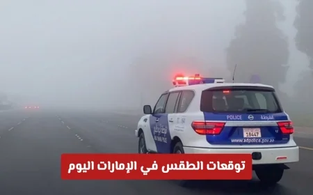 توقعات الطقس في الإمارات: انخفاض الحرارة وتحذيرات من الضباب الكثيف