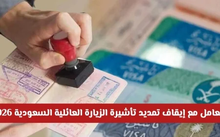 دليل شامل للتعامل مع إيقاف تمديد تأشيرة الزيارة العائلية في السعودية 2026 بأمان وسهولة