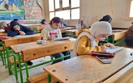 مواعيد امتحانات الترم الثاني 2026 لجميع صفوف النقل والشهادة الإعدادية في كافة المحافظات