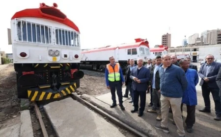 وزير النقل يقوم بجولة تفقدية في ورش إيرماس للصيانة ويشدد على التحقق من سلامة جرارات السكك الحديدية قبل خروجها