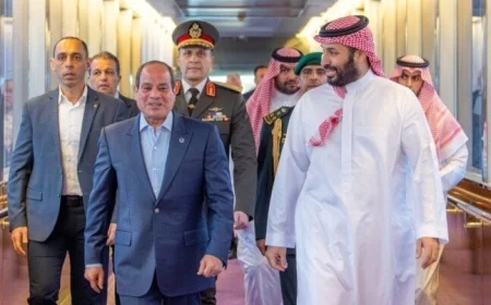 الرئيس السيسي وبن سلمان يؤكدان على التصدي لمحاولات تهجير الفلسطينيين من أرضهم