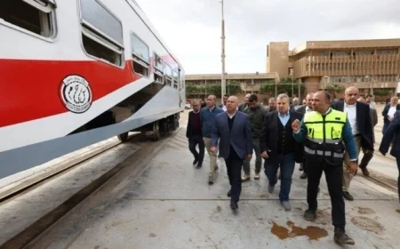 وزير النقل يعلن عن جهود مستمرة لخدمة الركاب خلال زيارة ورش كوم أبو راضي ومصنع كولواي