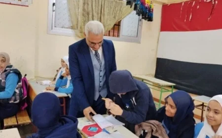 وكيل تعليم القاهرة يقوم بجولة تفقدية للوقوف على سير العملية التعليمية في مدرسة تحيا مصر للبنات بالمقطم
