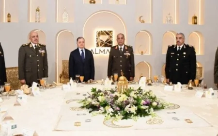 وزيرا الدفاع والداخلية يحضران إفطار القوات المسلحة احتفالاً بشهر رمضان المبارك