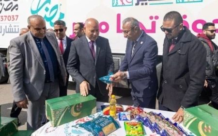 قافلة أبواب الخير تضيء مدينة الأسمرات بدعم صندوق تحيا مصر
