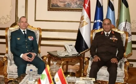 وزير الدفاع يجتمع مع قائد الجيش اللبناني لتعزيز أفق التعاون العسكري