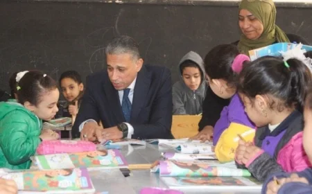 وكيل تعليم الجيزة يشرف على برامج تعزيز القراءة والكتابة في مدارس الحوامدية والبدرشين