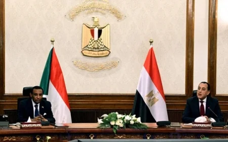 بيان مشترك بين مصر والسودان حول المباحثات الهامة بين رئيسي وزراء البلدين في القاهرة