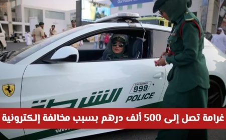 شرطة دبي تحذر من غرامة 500 ألف درهم للمخالفات الإلكترونية حتى بدون قصد