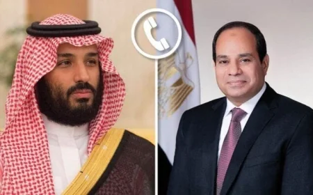 الرئيس السيسي يؤكد لولي العهد السعودي أن أمن المملكة هو جزء أساسي من الأمن القومي العربي