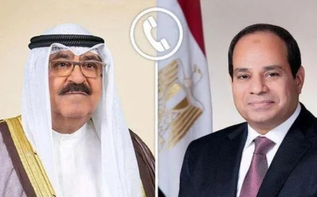 الرئيس السيسي يعبر عن دعم مصر الثابت لأمن وسيادة الكويت خلال لقائه مع الشيخ مشعل الصباح